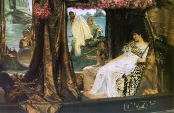 Sir Lawrence Alma-Tadema : Antony and Cleopatra